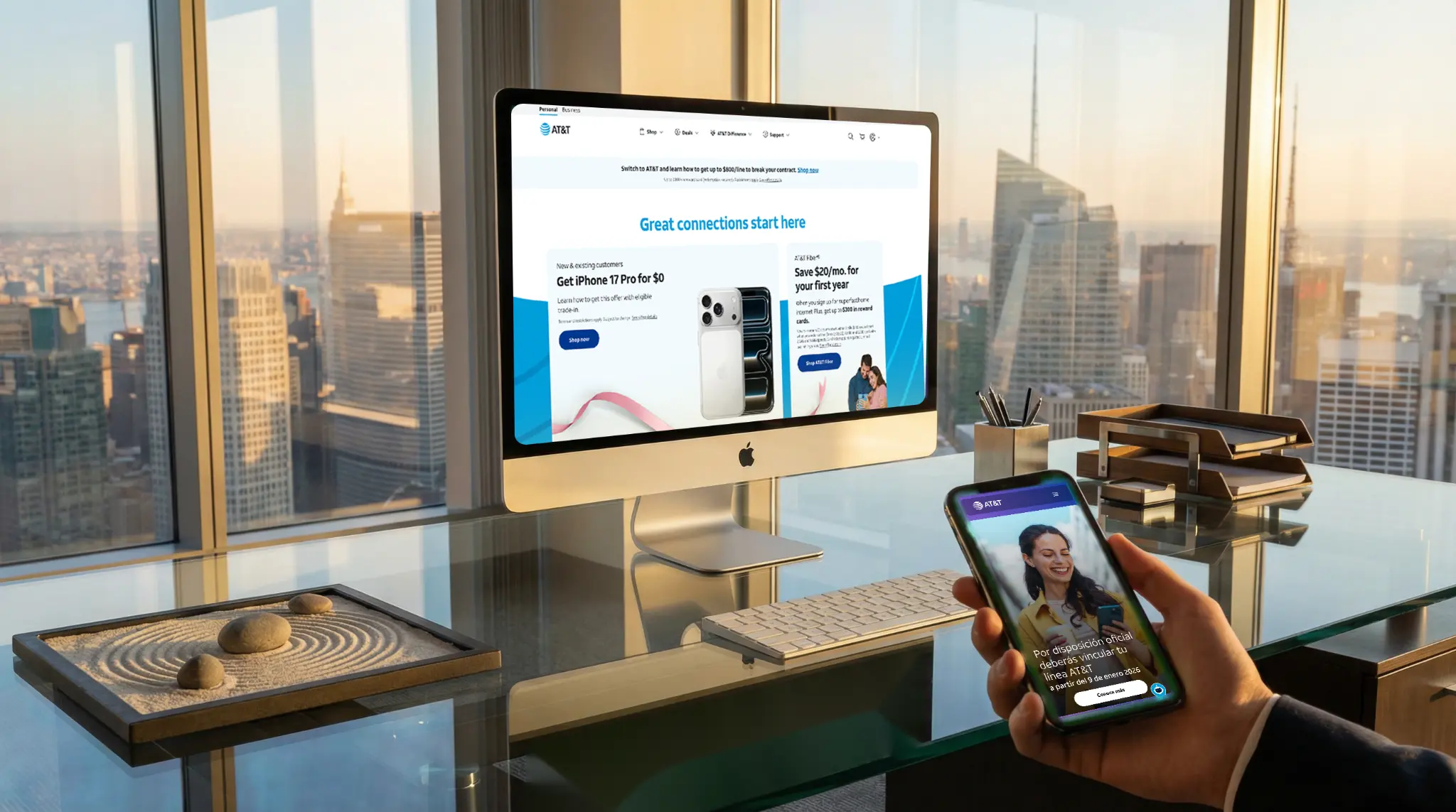 AT&T website design